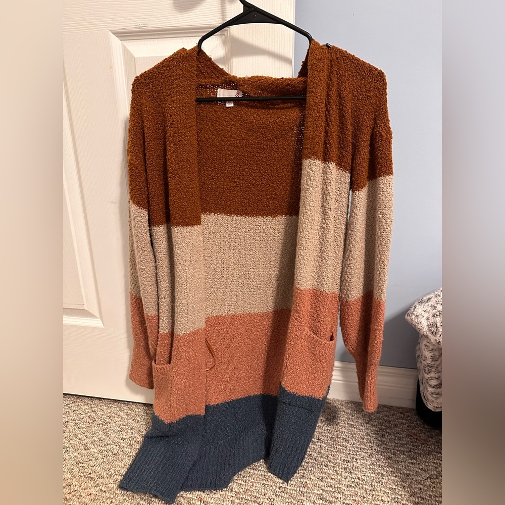 Extra Soft Striped Cardigan